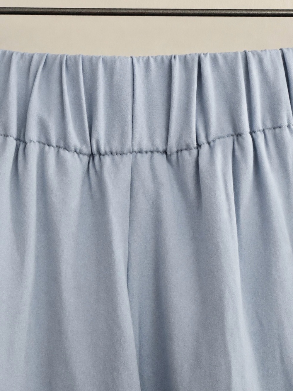 Powder Blue Tiered Lined Maxi Skirt Size Large - Picture 3 of 4
